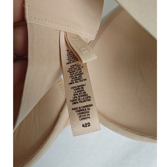 Skims Bra Push Up Nude Tan Beige Padded 42D - Picture 7 of 7